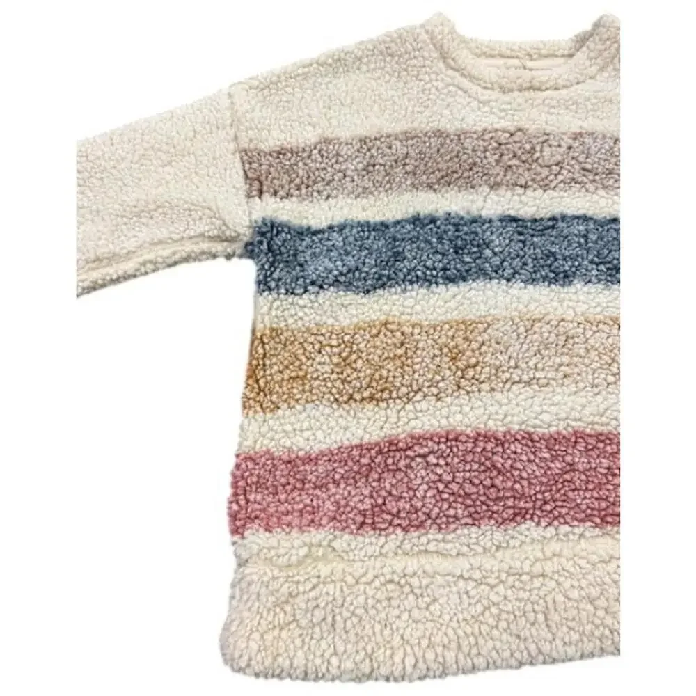 Harper Heritage Fluffy Luxe Sweater S Cozy-Core Cropped Knit Soft Playful Warm - Picture 4 of 9
